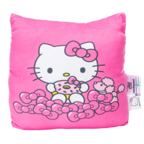 Sanrio 13” Hello Kitty Pink Soft Cloud Travel Pillow - Picture 3 of 3